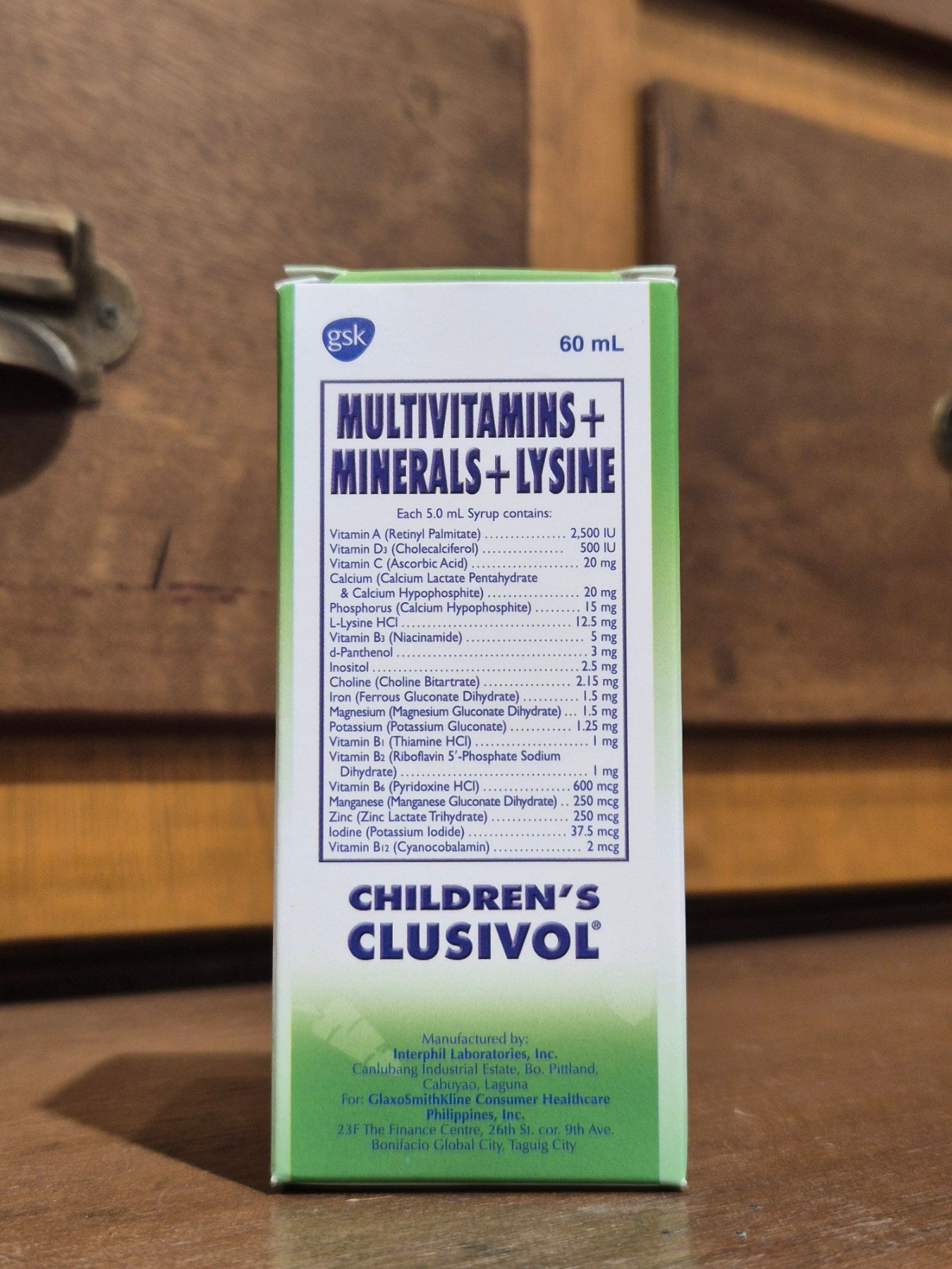 Multivitamins + Minerals + Lysine (Clusivol) 60mL, Syrup