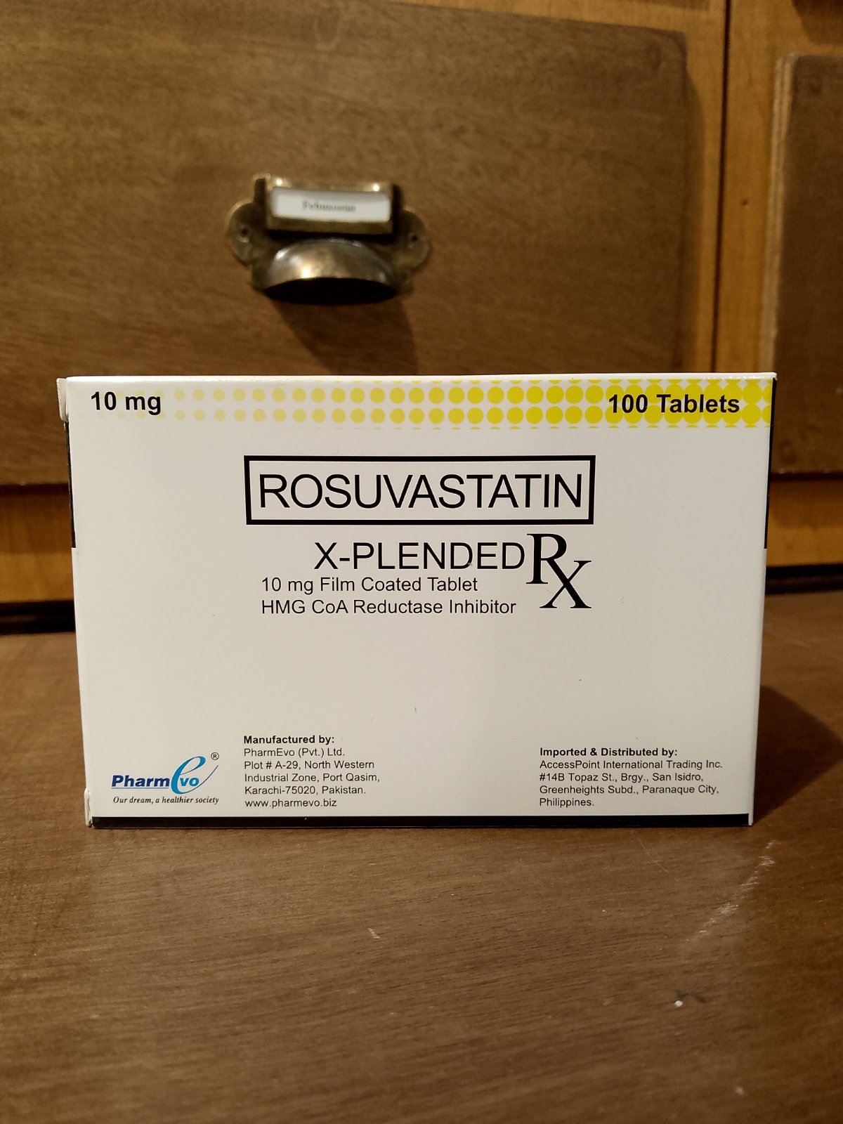Rosuvastatin (X-Plended) 10mg FC Tablet