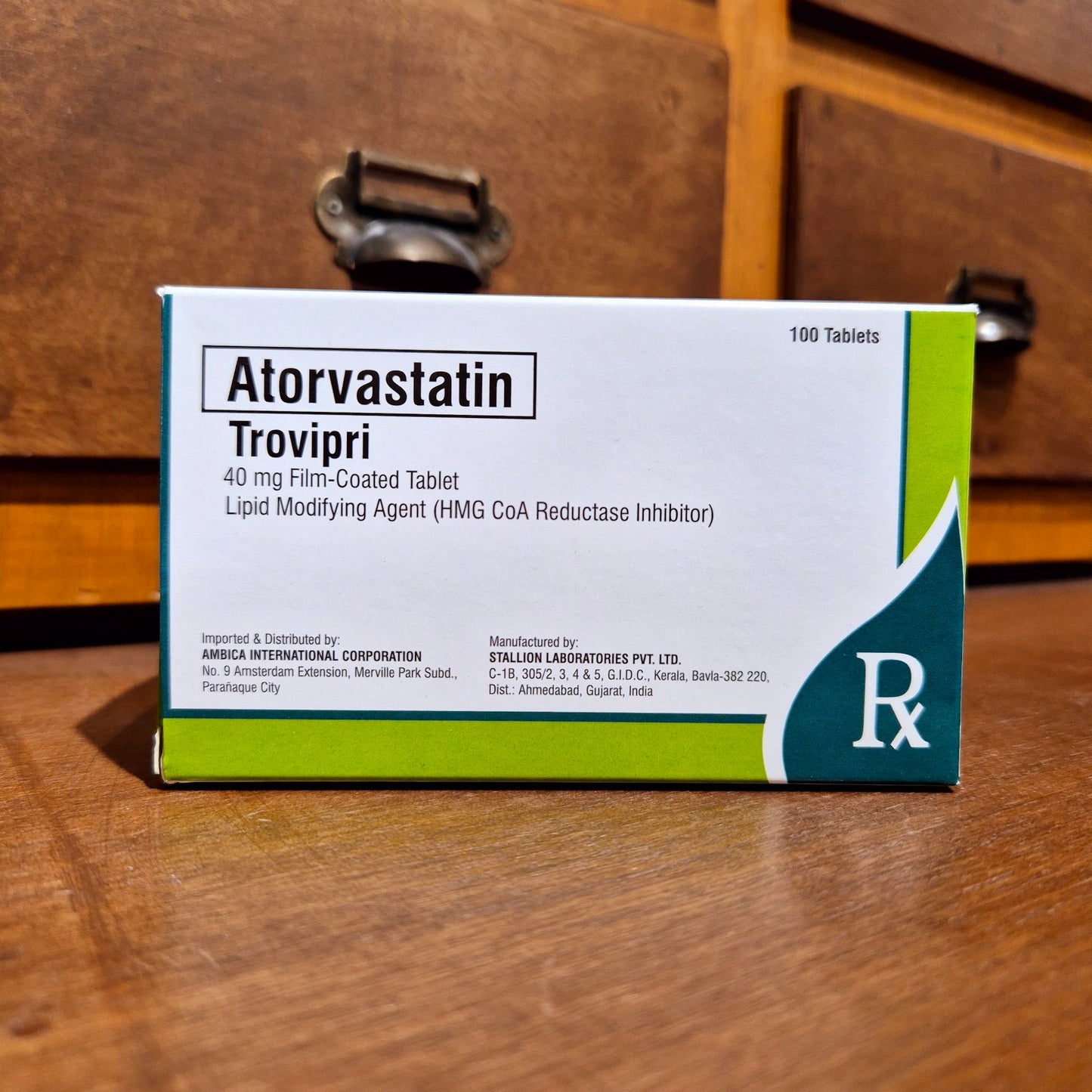 (Trovipri) Atorvastatin 40mg Film Coated Tablet