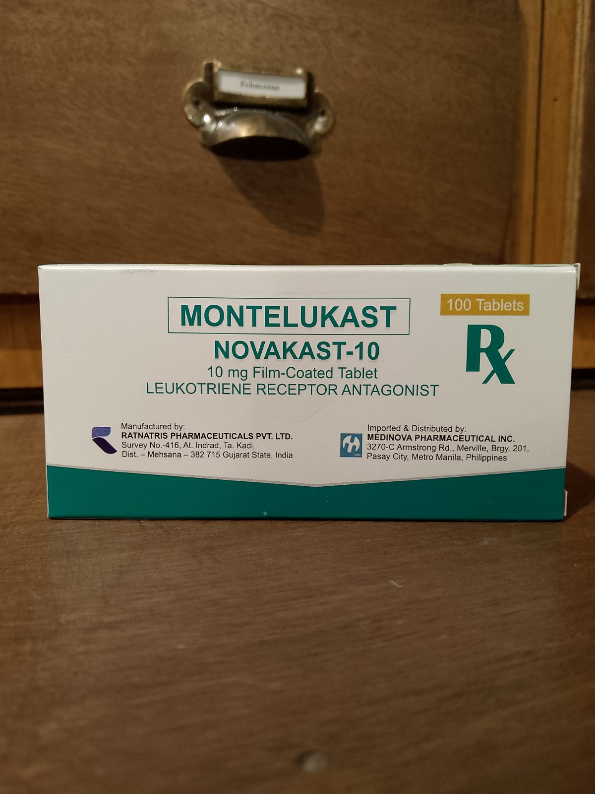 Montelukast (Novakast-10) 10mg Film CoatedTablet