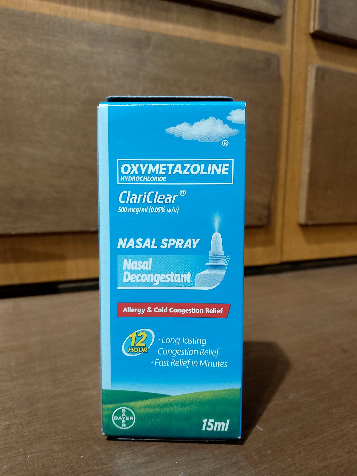Oxymetazoline HCl (ClariClear) 500mcg/mL (0.05% w/v) 15mL
