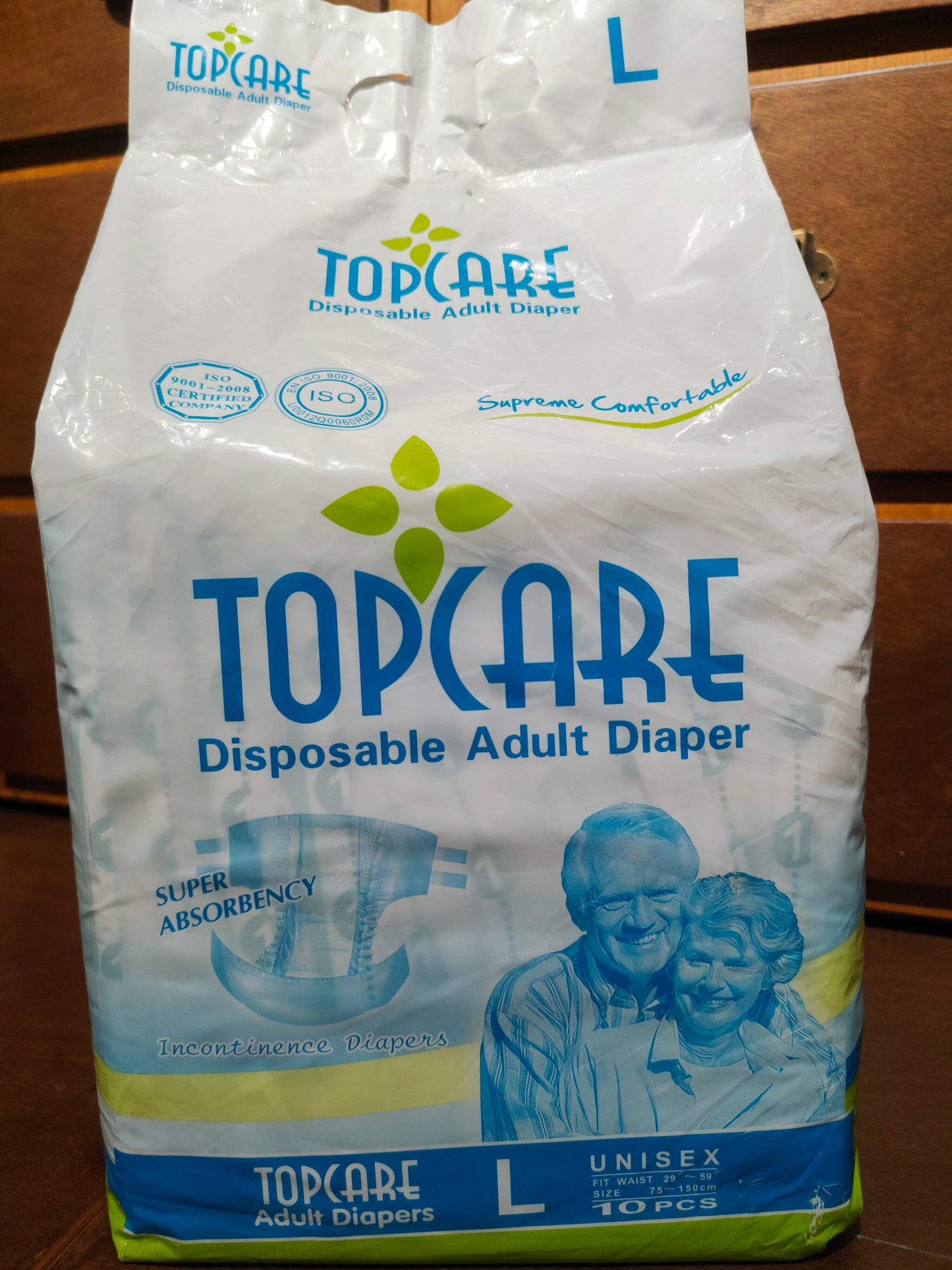 ADULT DIAPER TOPCARE 10'S L
