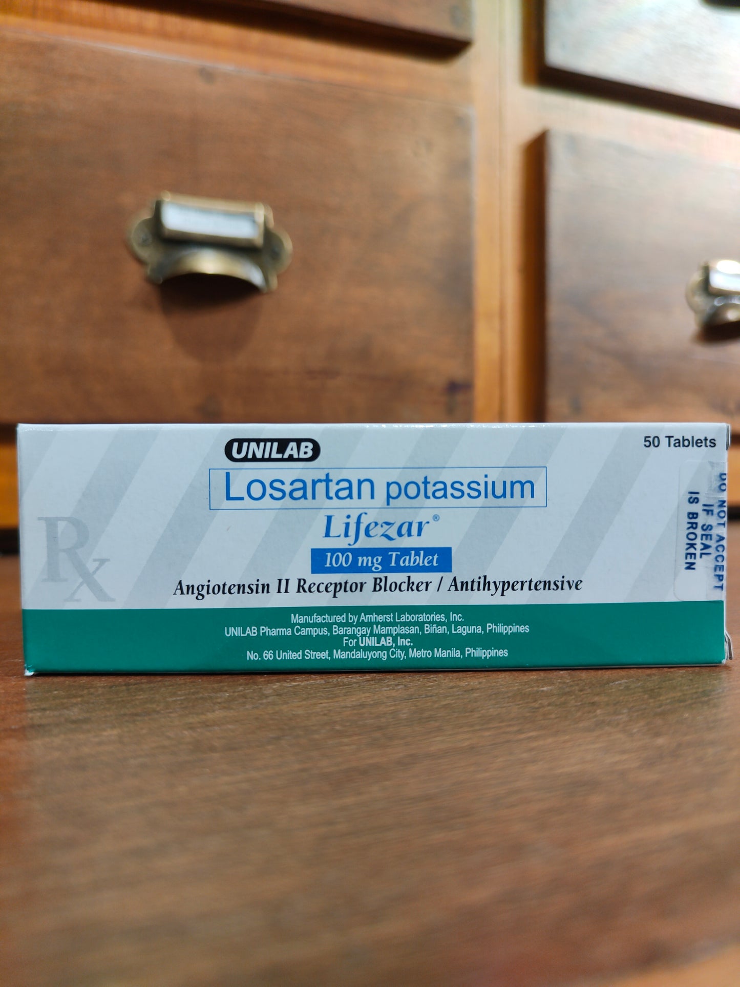 Losartan Potassium LIFEZAR 100MG TAB 50S