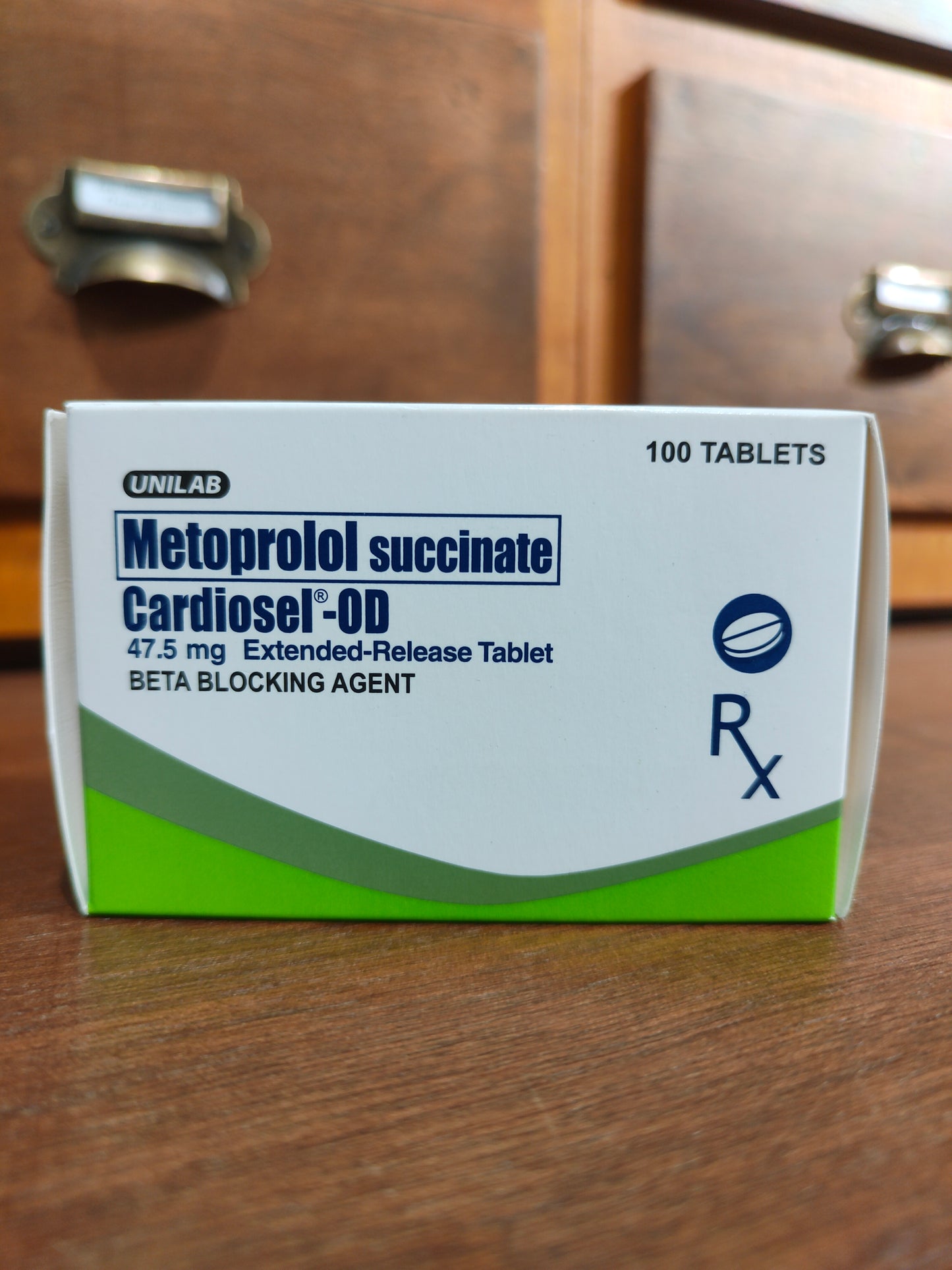 Metoprolol Succinate (CARDIOSEL-OD) 47.5mg Extended-Release Tablet