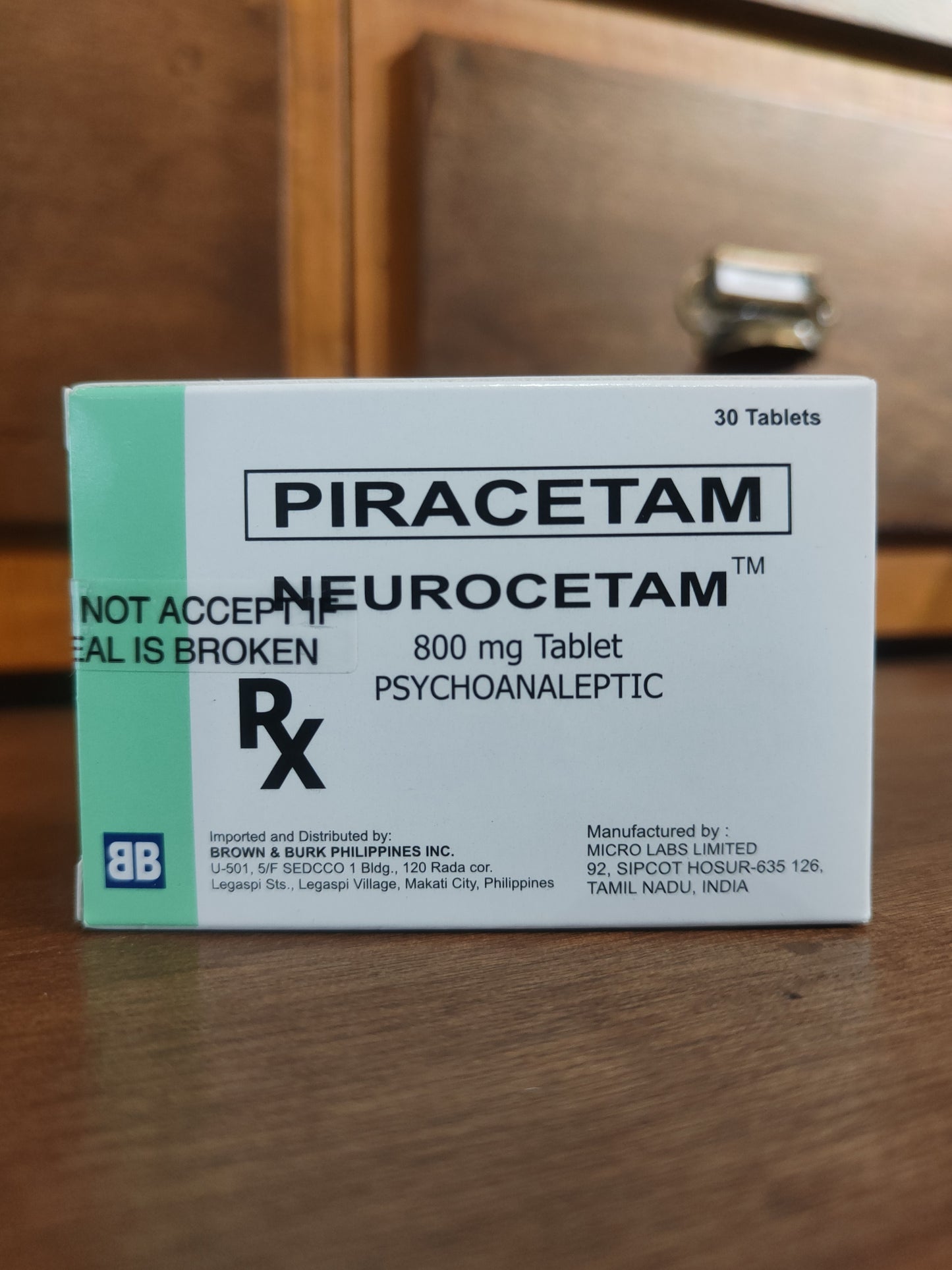 Piracetam (NEUROCETAM) 800mg Tablet