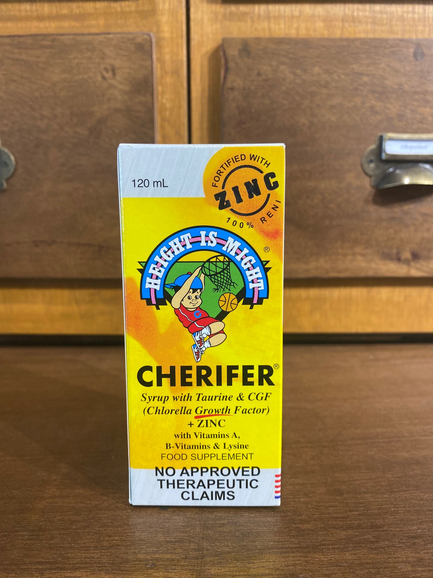 Vitamins with Lysine, CGF, Taurine and Zinc (Cherifer), Syrup 120mL