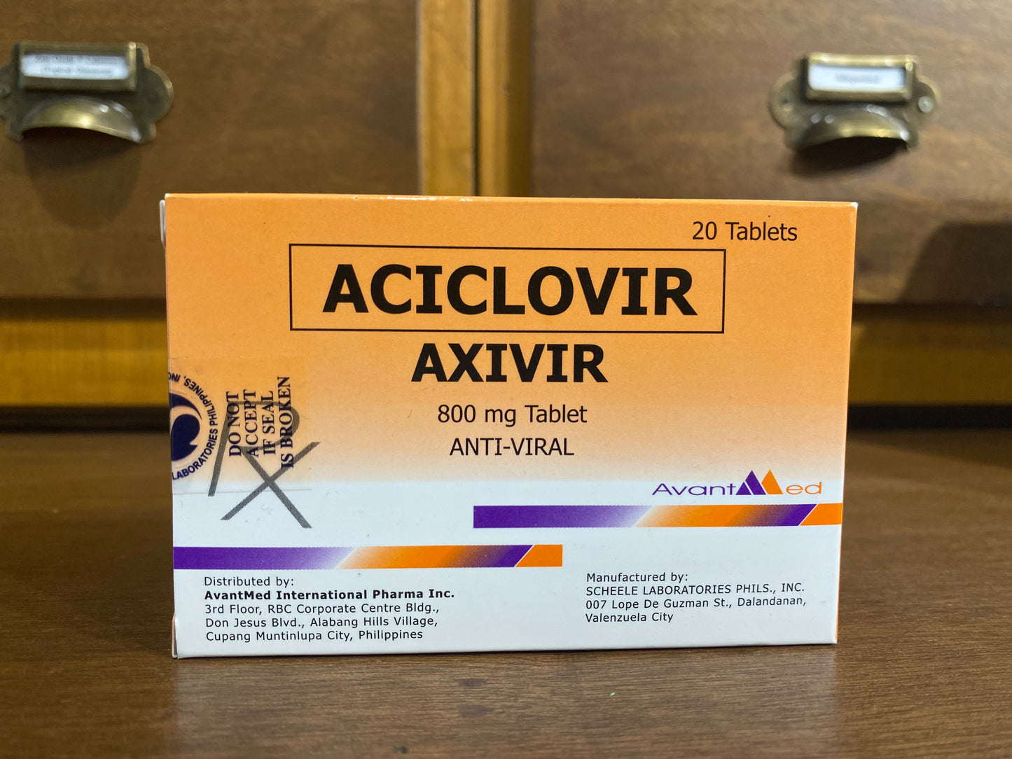 Aciclovir (Axivir) 800mg, Tablet