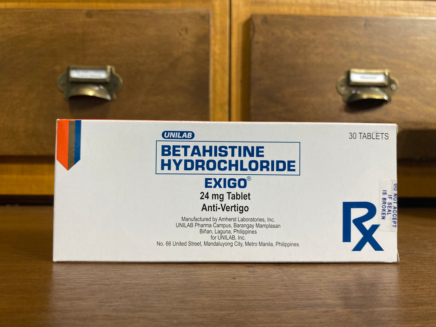 Betahistine Hcl (Exigo) 24mg, Tablet