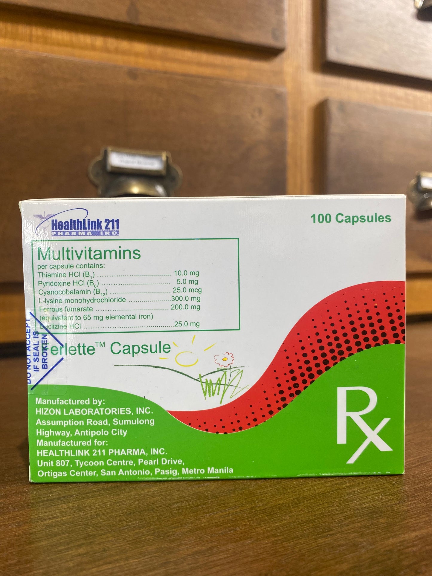 Multivitamins + Buclizine Hcl (Ferlette) Capsules