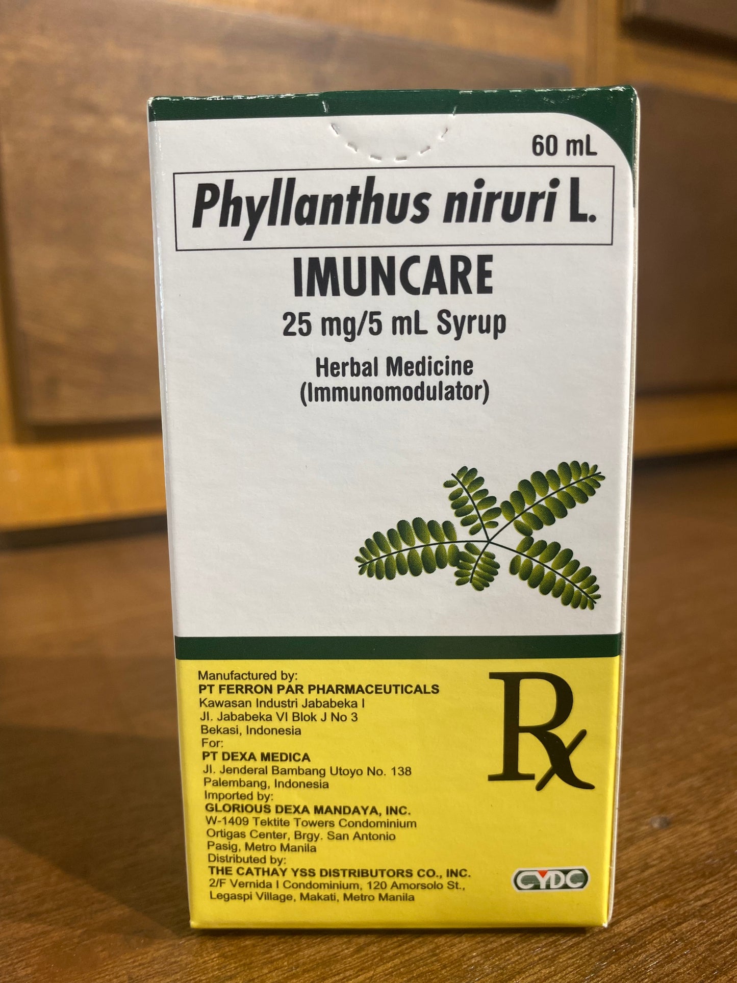 Phyllanthus Niruri L. (IMUNCARE) 25mg/5mL, 60mL Syrup