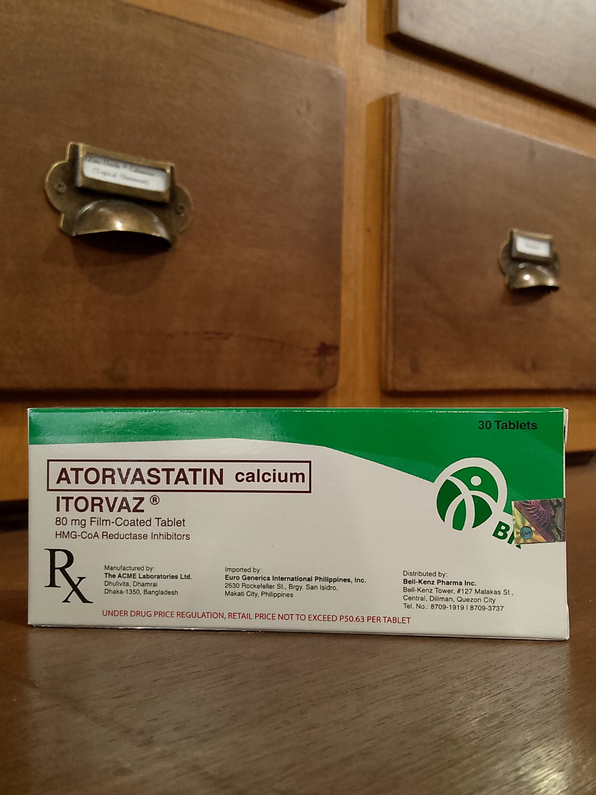 Atorvastatin (Itorvaz) 80mg FC Tab
