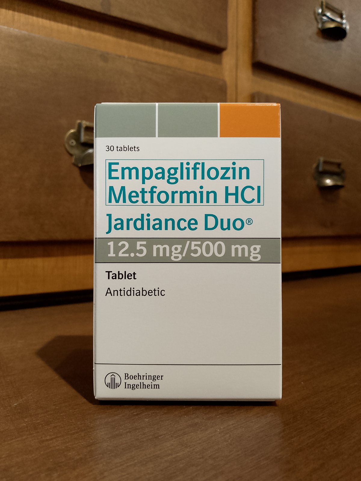 Empagliflozin + Metformin HCl (Jardiance Duo) 12.5mg/500mg Tablet 