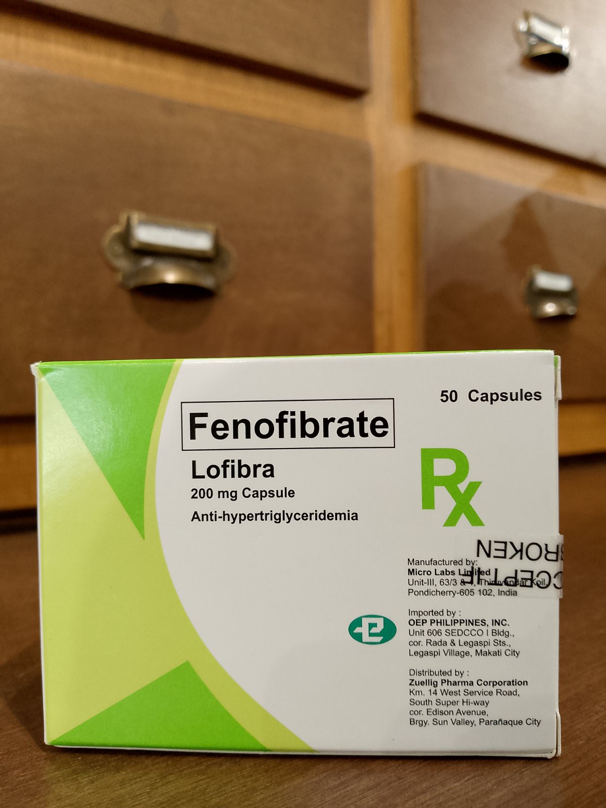 Fenofibrate (Lofibra) 200mg Capsule