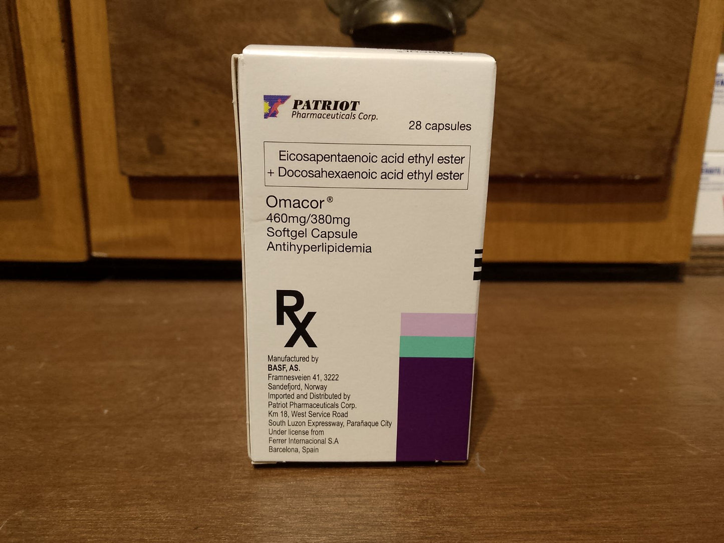 EPA + DHA (Omacor) 460mg/380mg Softgel Cap