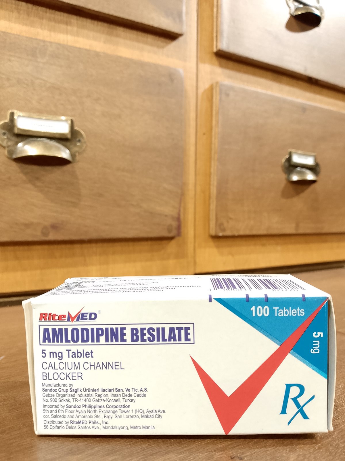 Amlodipine Besilate (Ritemed) 5mg Tablet