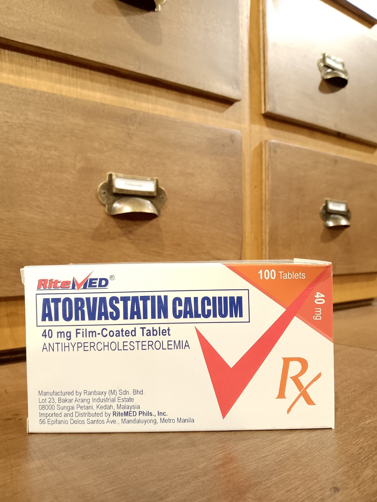 Atorvastatin Calcium (Ritemed) 40 mg, FC Tablet