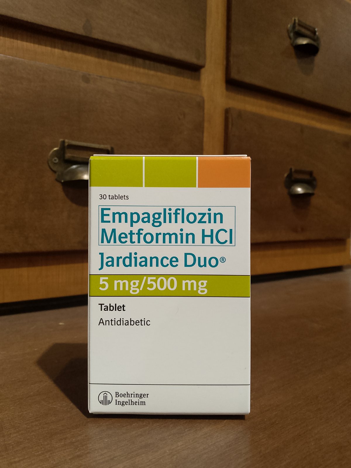 Empagliflozin + Metformin HCl (Jardiance Duo) 5mg/500mg Tablet