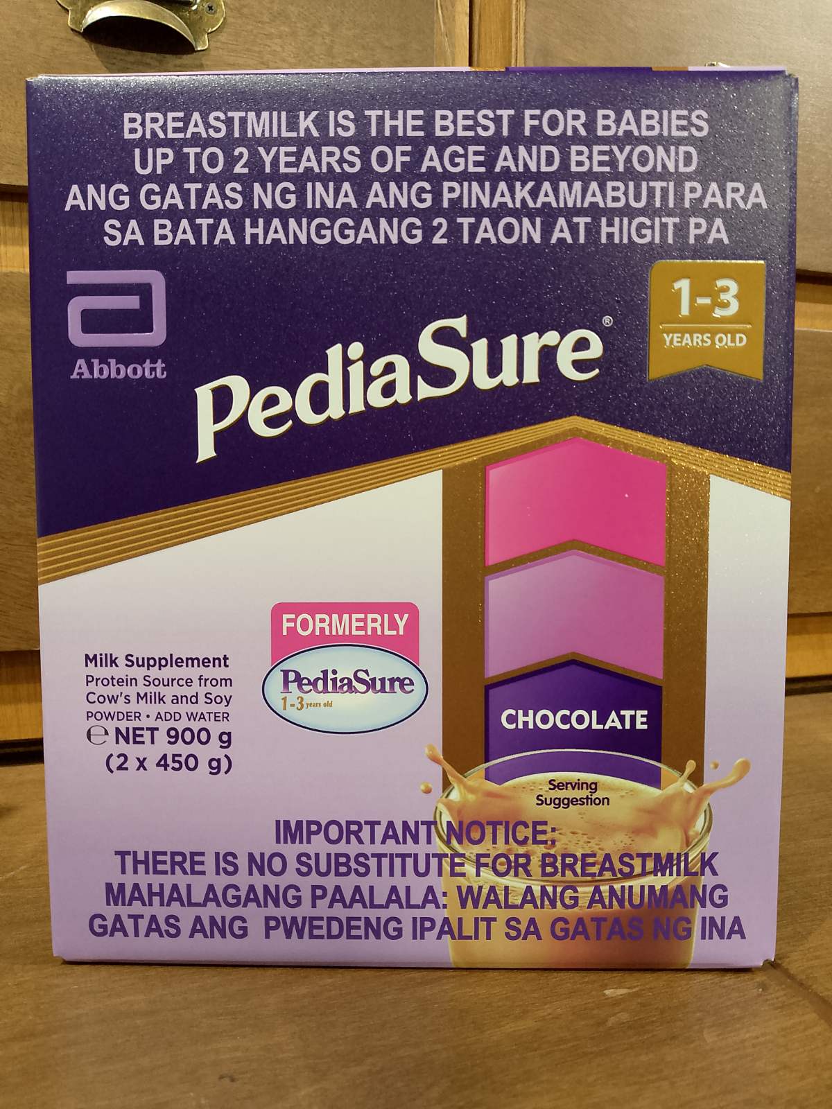 Pediasure 1-3YO Chocolate 900g