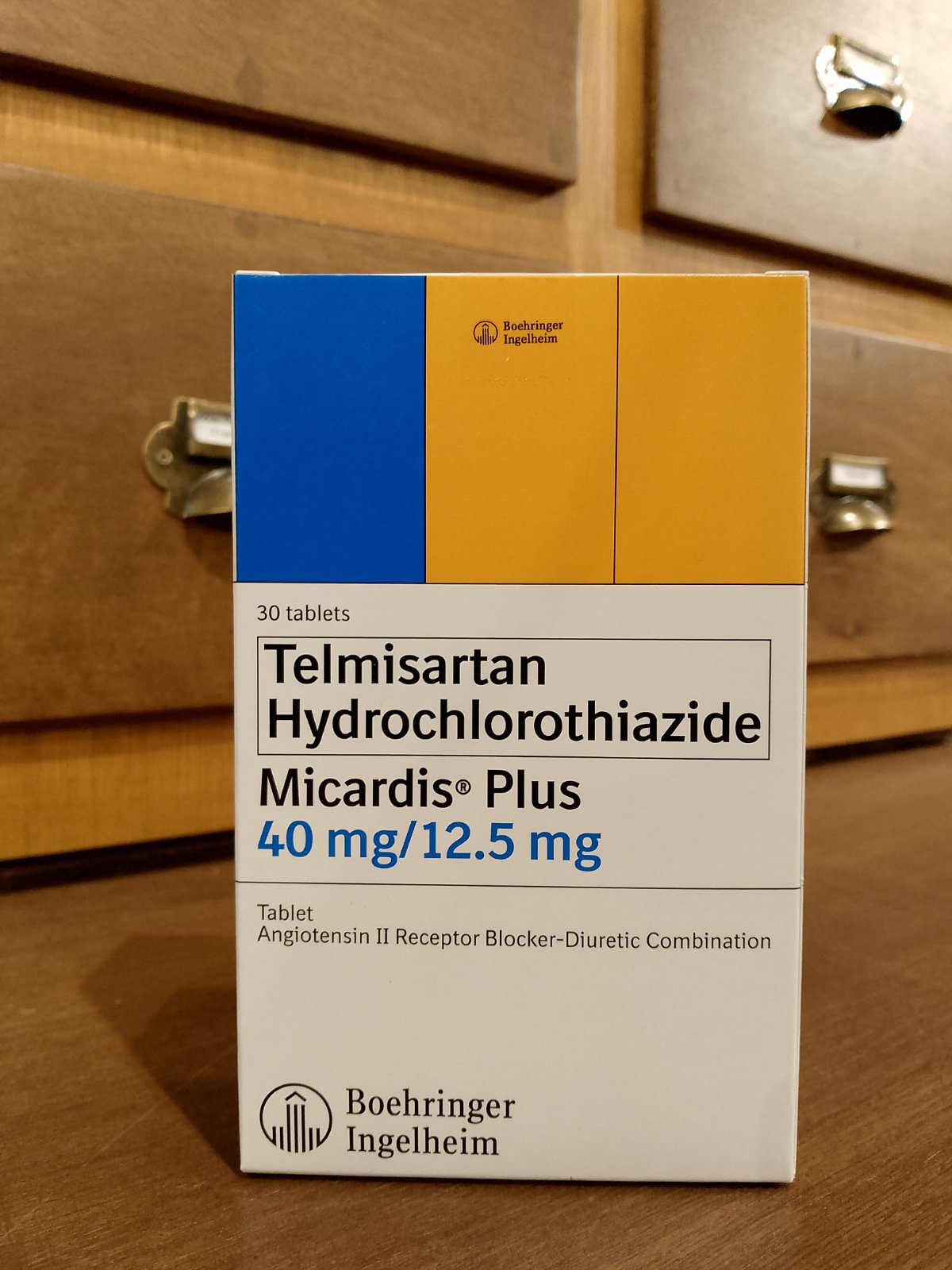 Telmisartan + Hydrochlorothiazide (Micardis Plus) 40 mg / 12.5mg Tablet