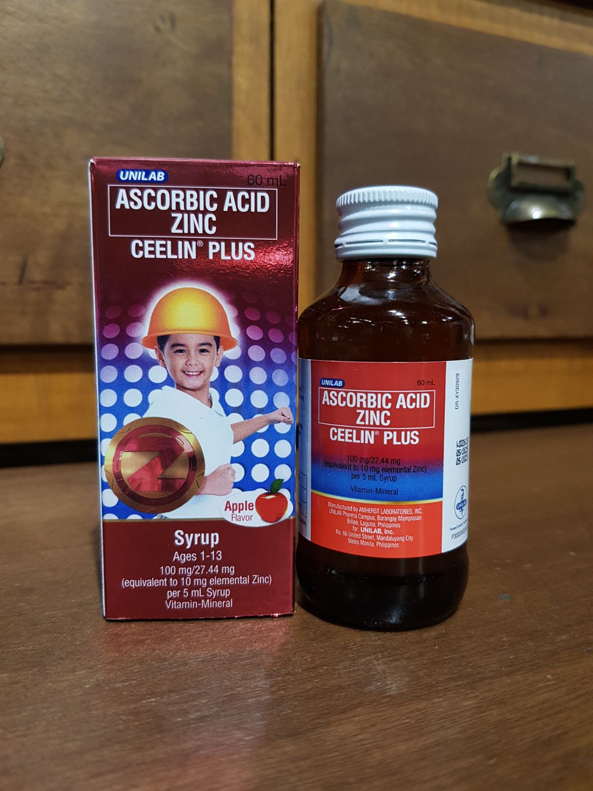 Ascorbic Acid + Zinc (Ceelin Plus) 100mg/27.44mg 60mL