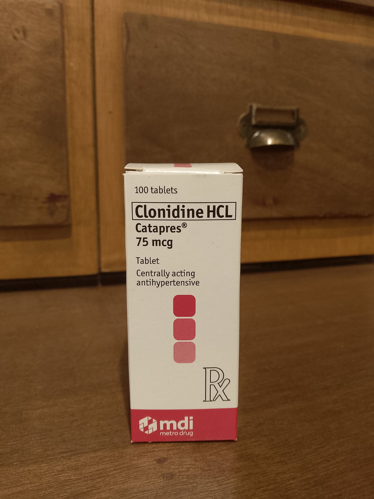 Clonidine HCl (Catapres) 75mcg Tab