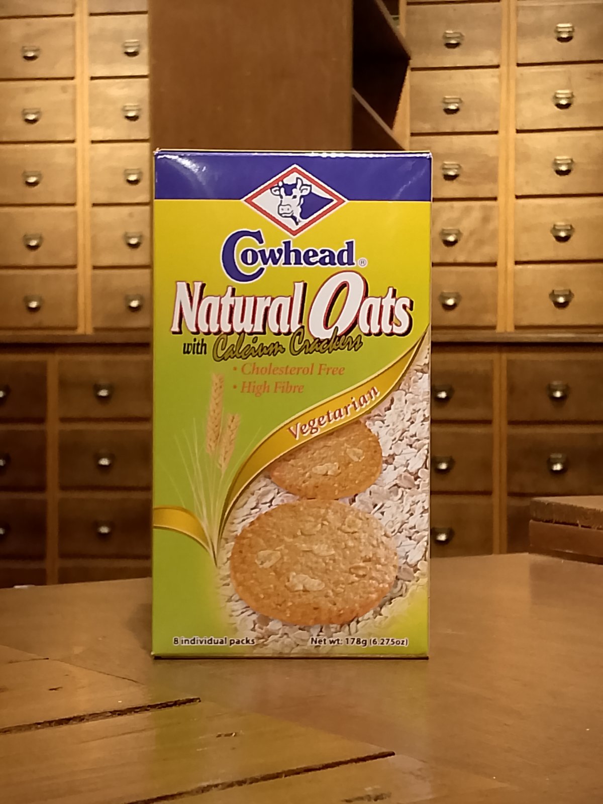 Cowhead Natural Oats with Calcium Cracker 178g