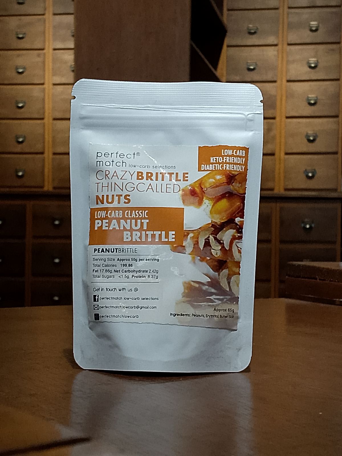 Perfect Match Low Carb Selections I Peanut Brittle 65g