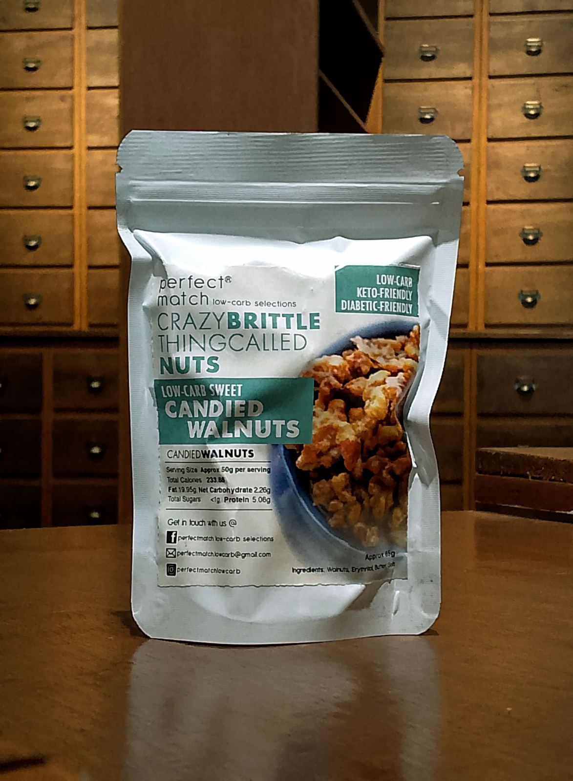 Perfect Match Low Carb Selections I Candied Walnuts 65g