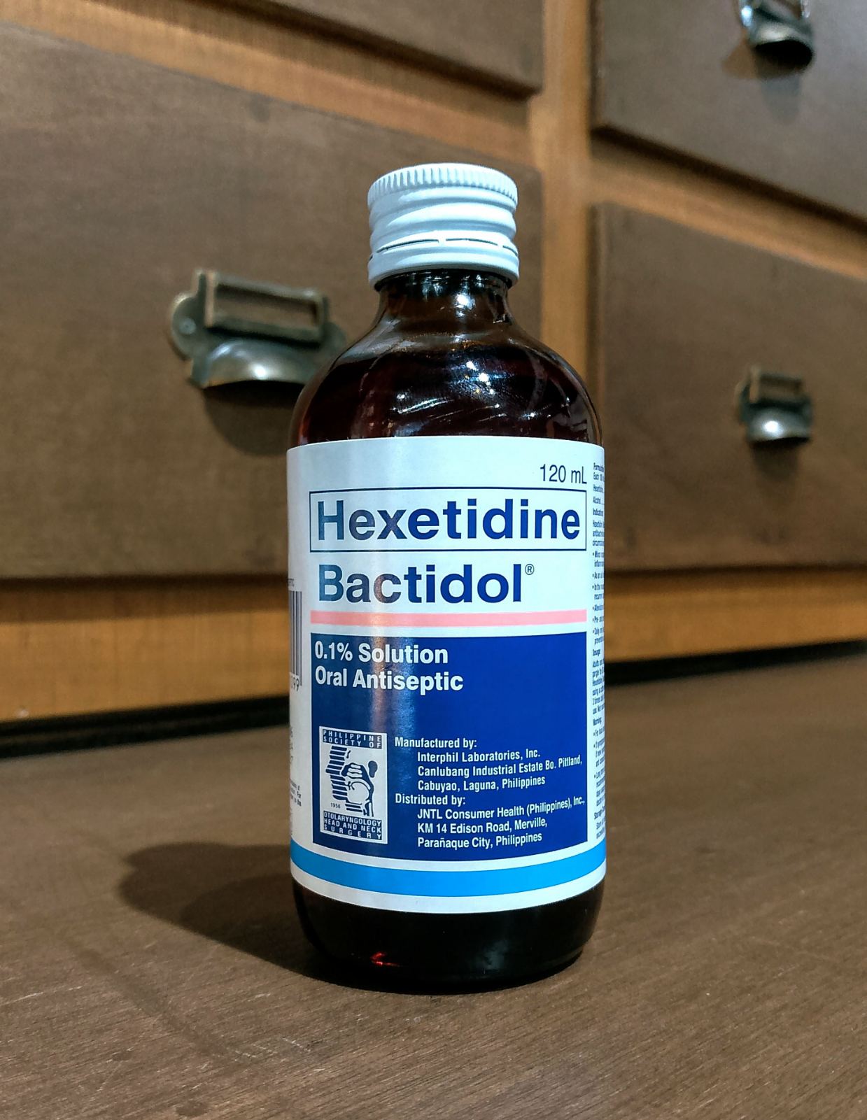 Hexetidine (Bactidol) 120mL 0.1% Solution Oral Antiseptic