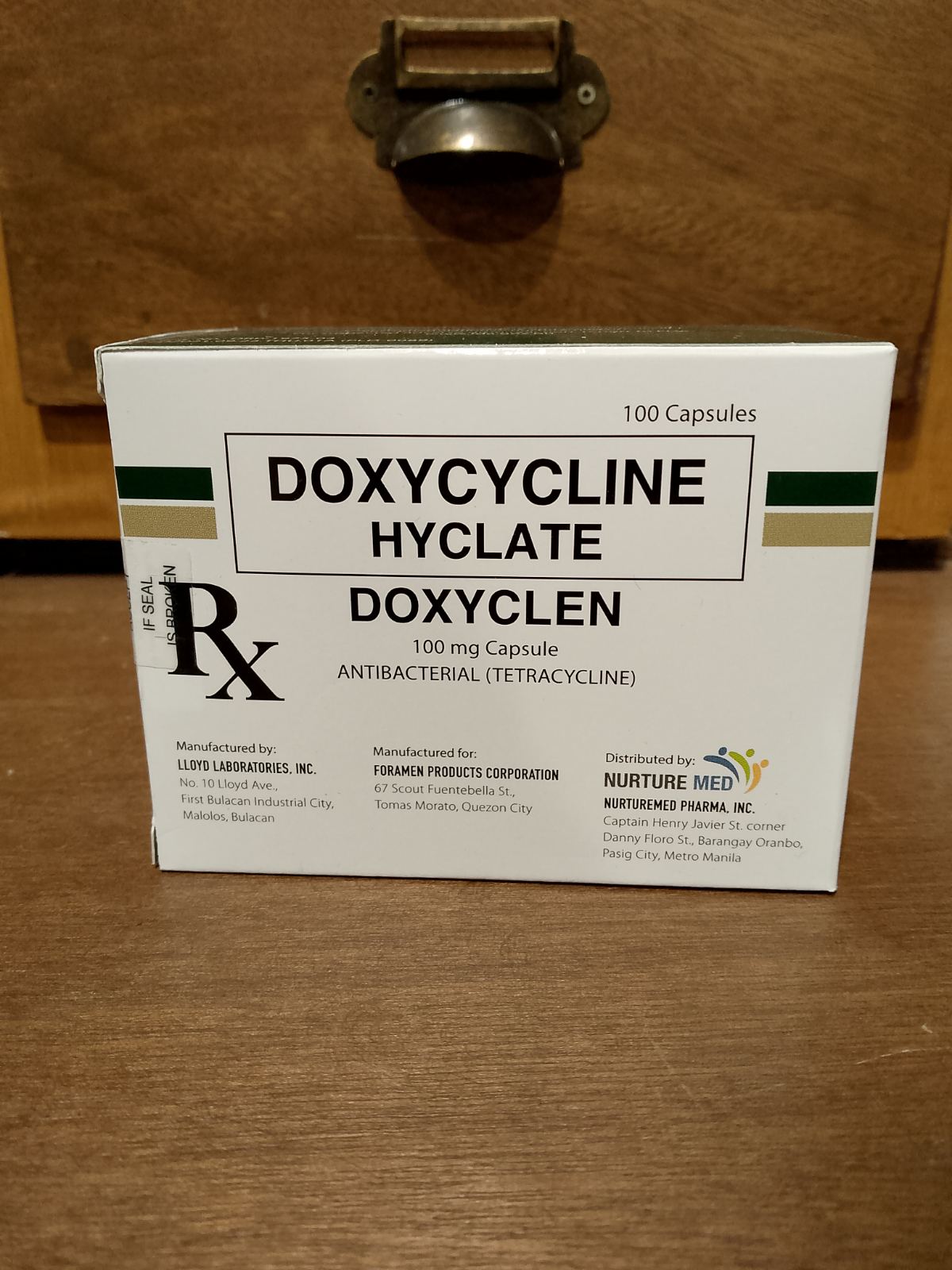 Doxycycline (Doxyclen) 100mg Capsule