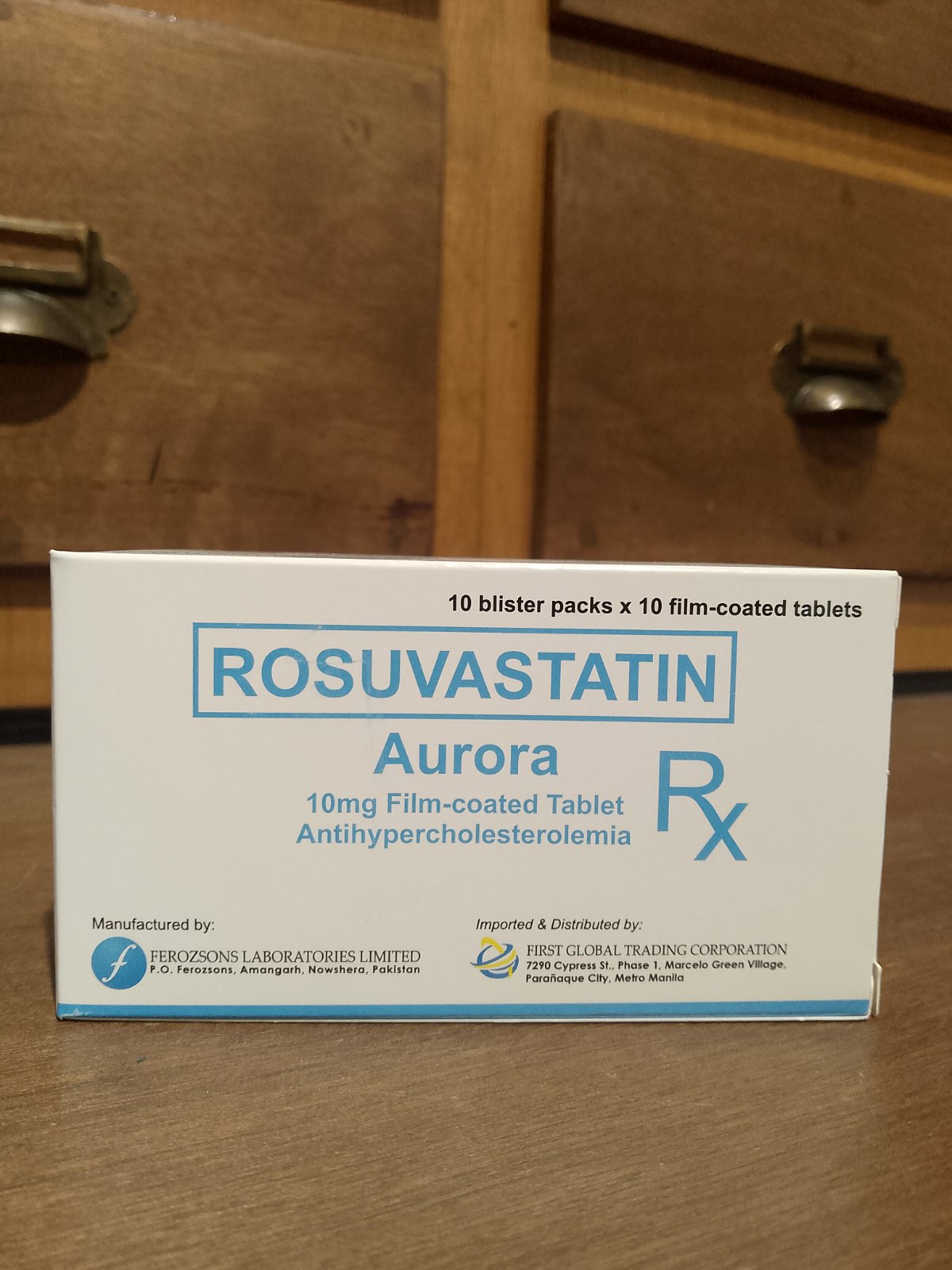 Rosuvastatin (Aurora) 10mg Film-Coated Tablet