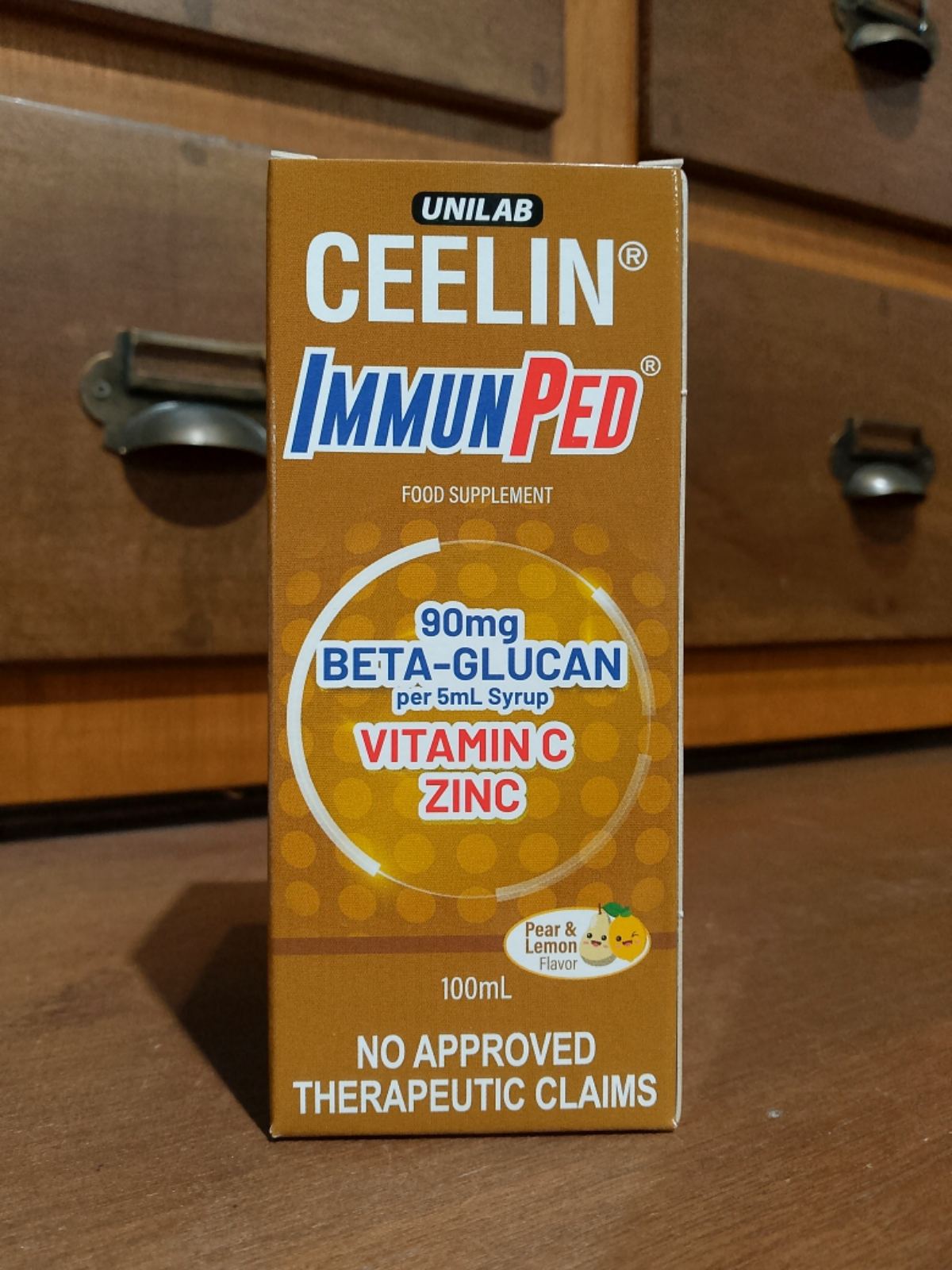 Vitamin C + Zinc + Beta-Glucan (Ceelin Immunped) 100mL Syrup