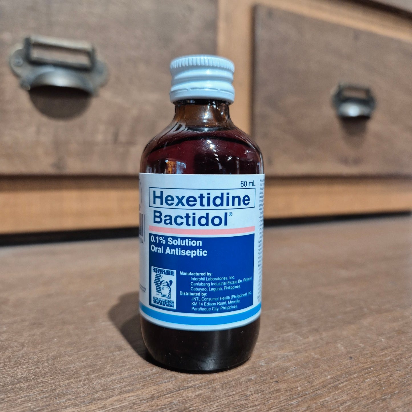 Hexetidine (Bactidol) 0.1% Solution Oral Antiseptic 60mL