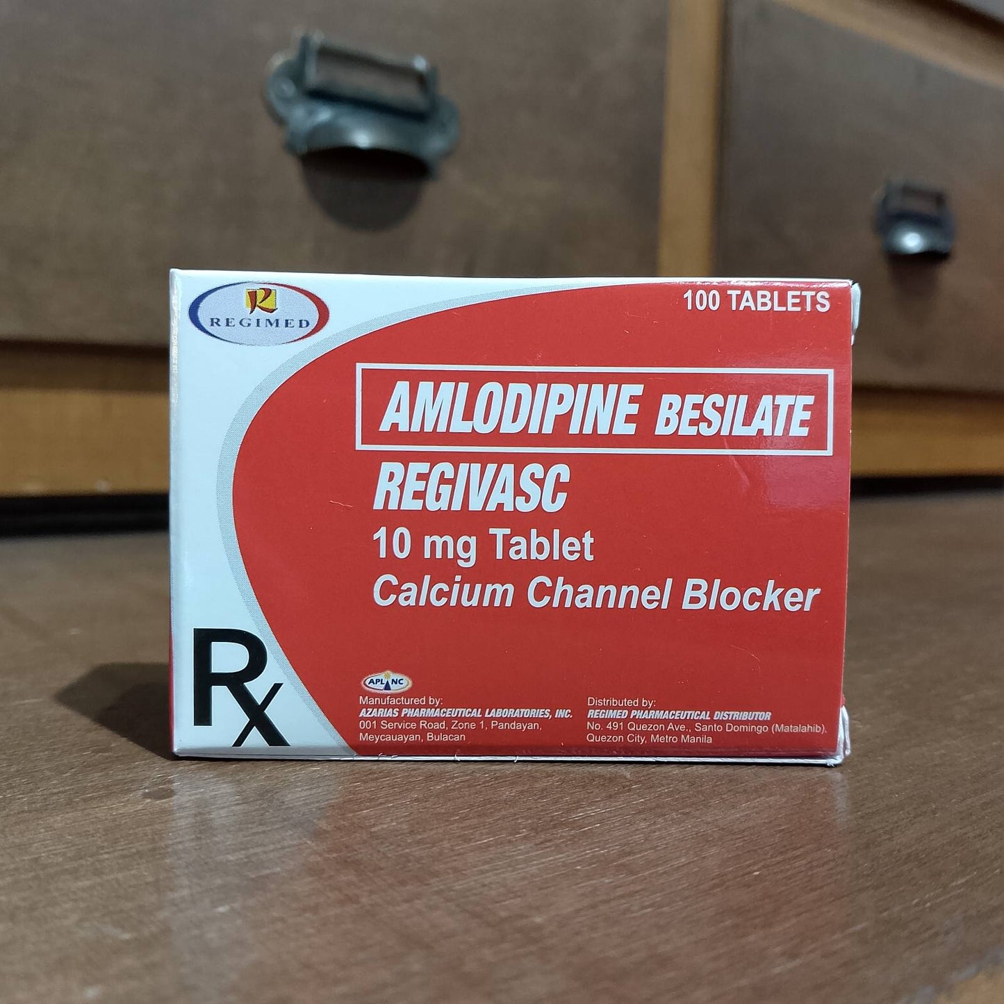 Amlodipine (Regivasc) 10mg Tablet