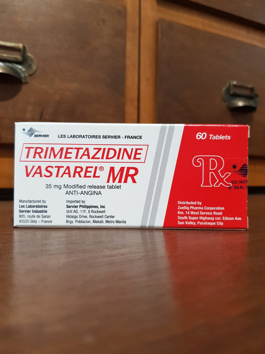 Trimetazidine (Vastarel MR) 35mg Modified Release Tablet