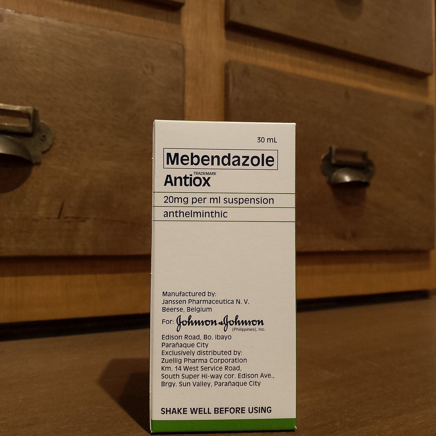Mebendazole (Antiox) 20mg/mL Susp. 30mL
