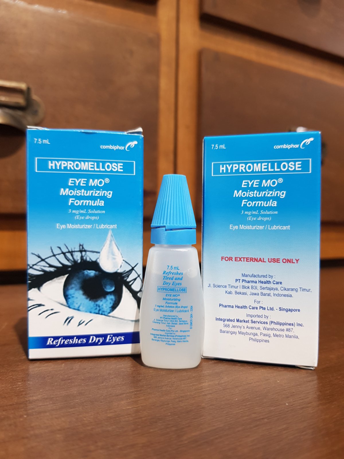 Hypromellose (EYE MO) Moisturizing Formula, Blue, 7.5mL Eye drops ...