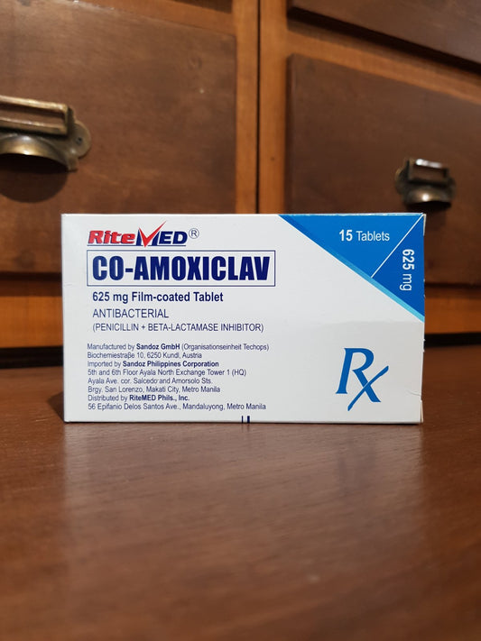 Co-Amoxiclav (Ritemed) 625mg Film-Coated Tablet