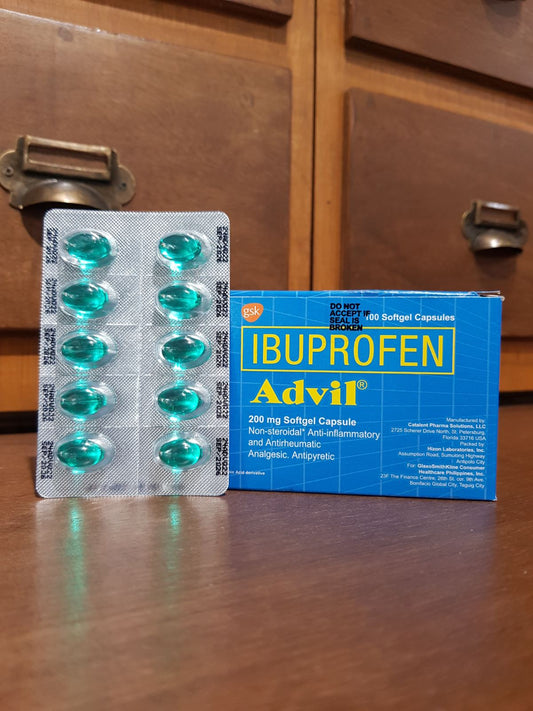 Iburprofen (Advil) 200mg, Softgel Capsule