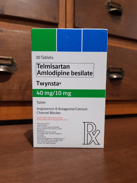 Telmisartan + Amlodipine besilate (Twynsta) 40mg/10mg, Tablet