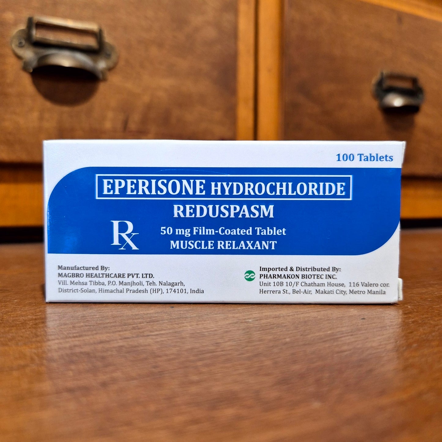 Eperisone Hydrochloride (Reduspasm) 50mg FC Tablet
