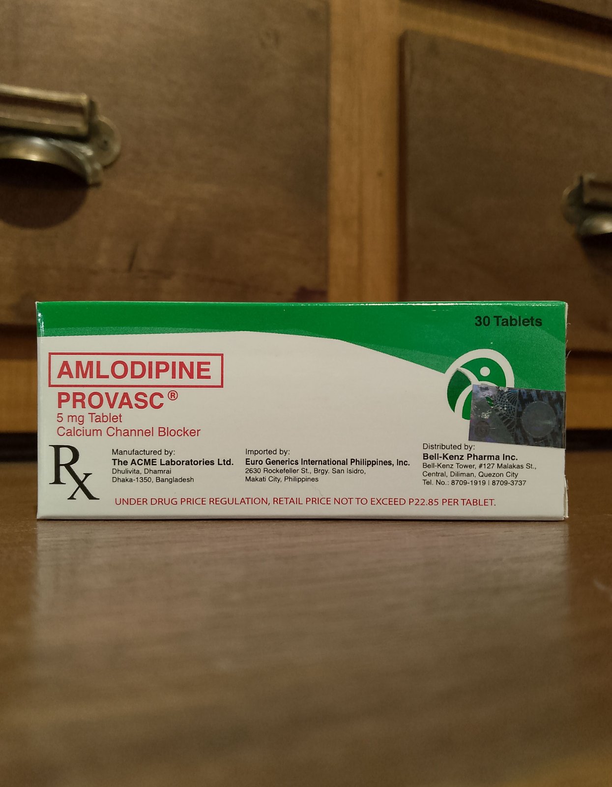 Amlodipine (Provasc) 5mg Tablet