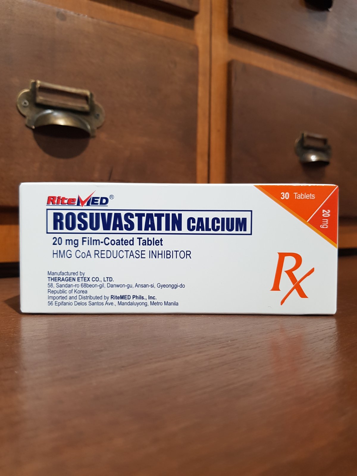 Rosuvastatin calcium (RM Rosuvastatin) 20mg, Film-coated Tablet