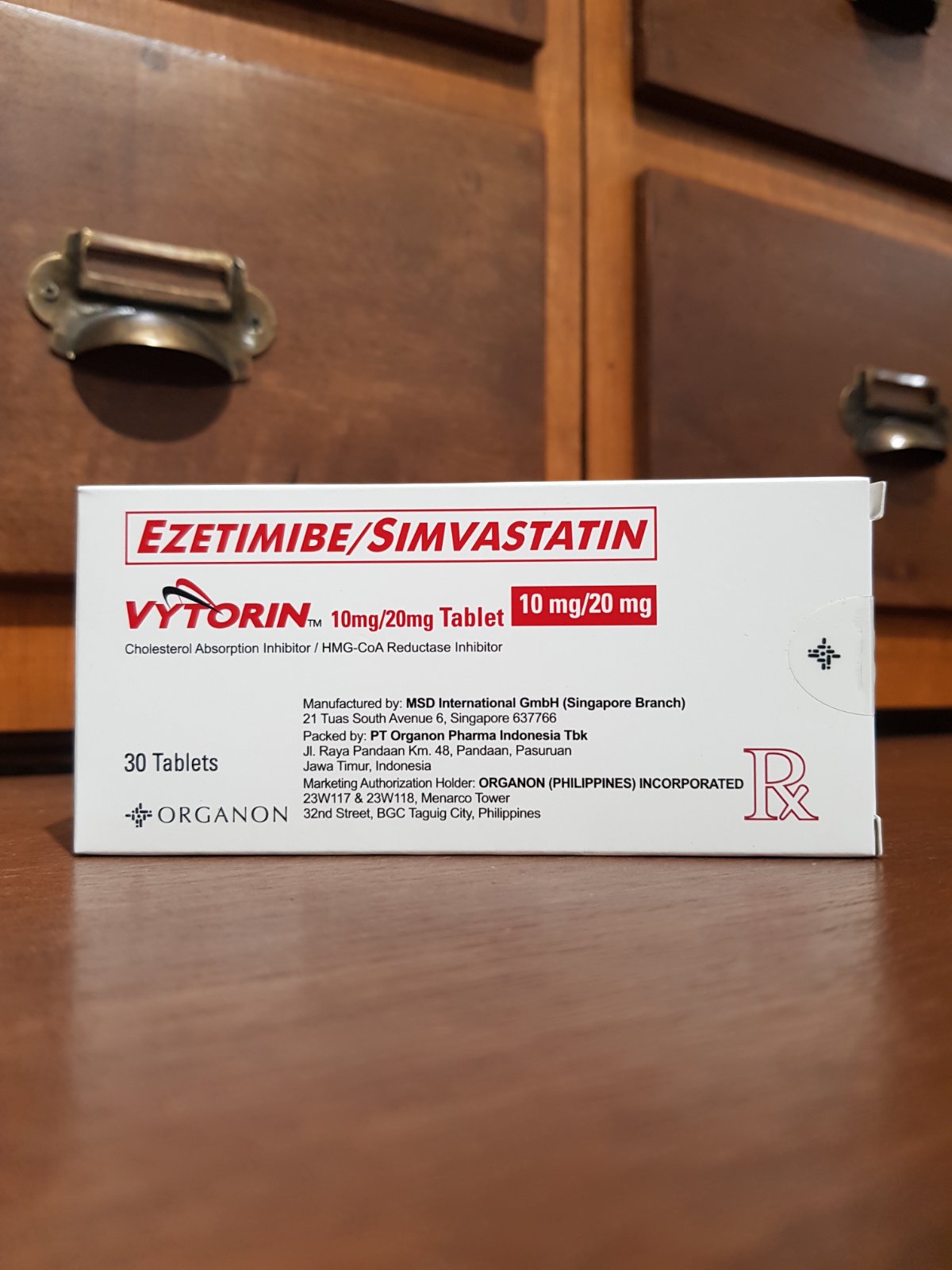 Ezetimibe/Simvastatin (Vytorin) 10mg/20mg Tablet