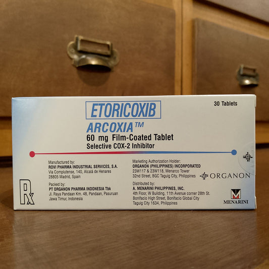 Etoricoxib (Arcoxia) 60mg Film-Coated Tablet