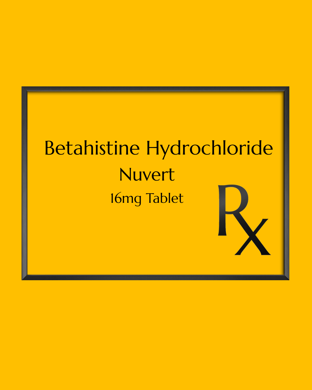 Betahistine Hydrochloride (Nuvert) 16mg Tablet