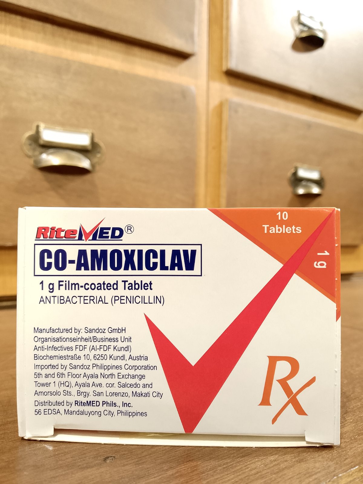 Co-Amoxiclav (Ritemed) 1g Film-Coated Tablet