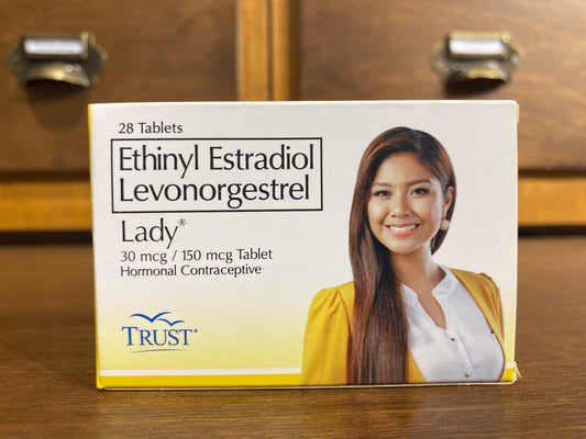 Ethinyl Estradiol + Levonorgestrel 30mcg/150 mcg Tablet (Lady Pills)