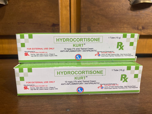 Hydrocortisone 10mg/g (1%), 15 Cream (Kurt)