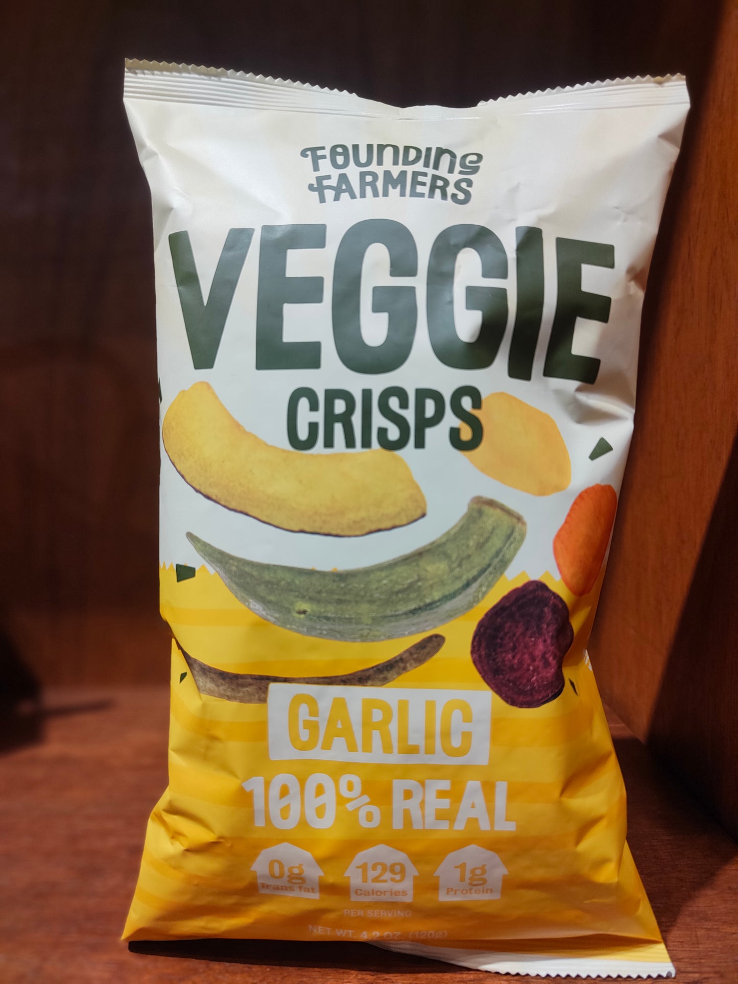 Mixed Veggie Crisps in (Garlic) 120g